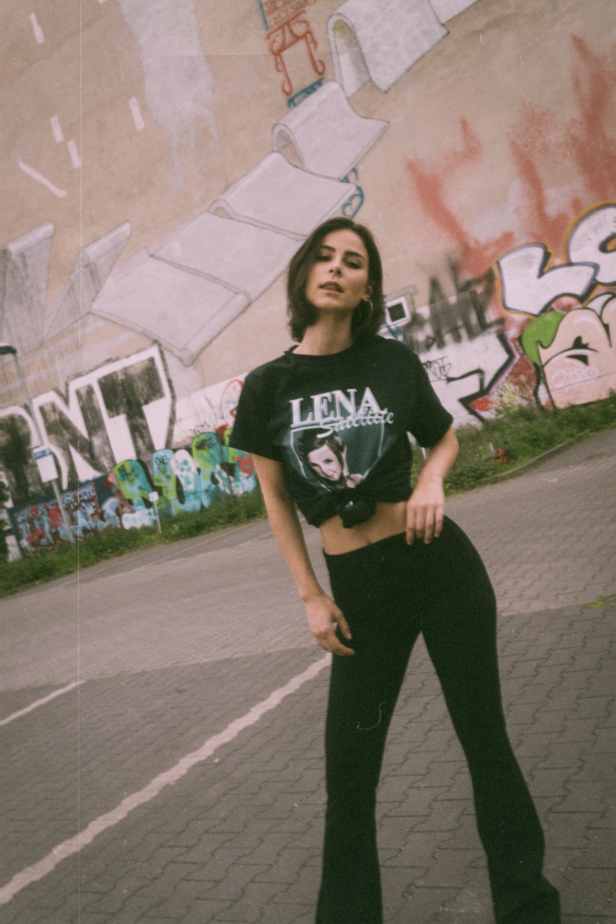 Lena - SATELLITE T-Shirt Black